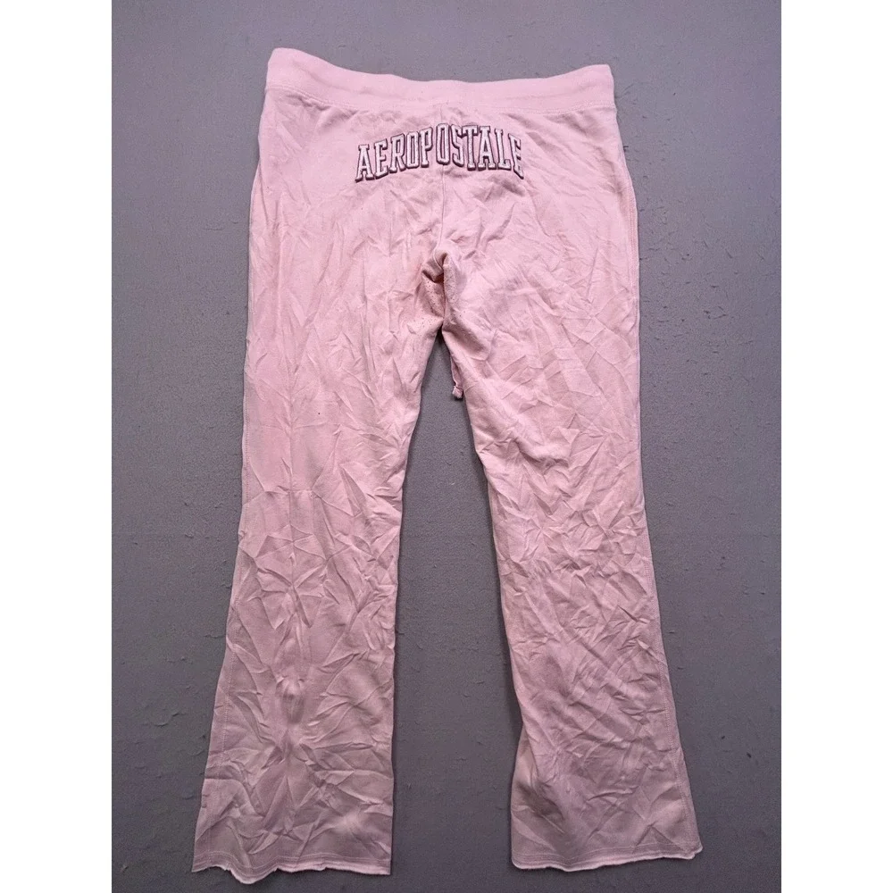 Aeropostale Sweatpants Cotton Blend Pink Graphic XL Womens